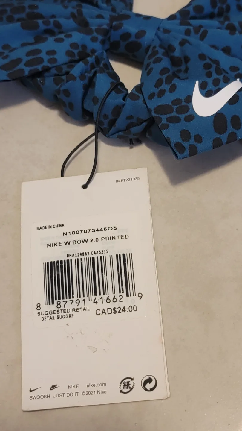 New Nike Bow 2.0 Printed Hair Tie image indicator(2)