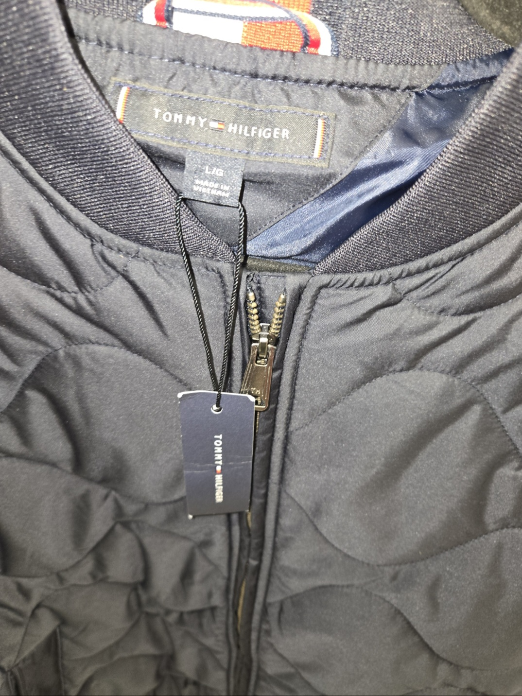 Tommy Hilfiger Quilted Bomber Jacket - Size L - photo 2