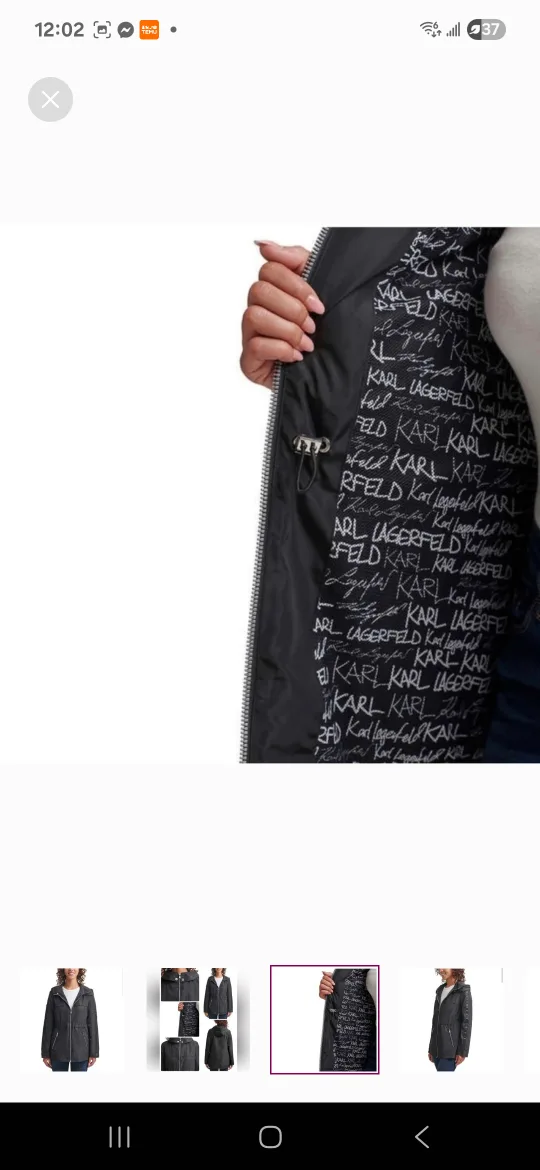 ladies  black  Karl Lagerfeld  jacket image indicator(6)