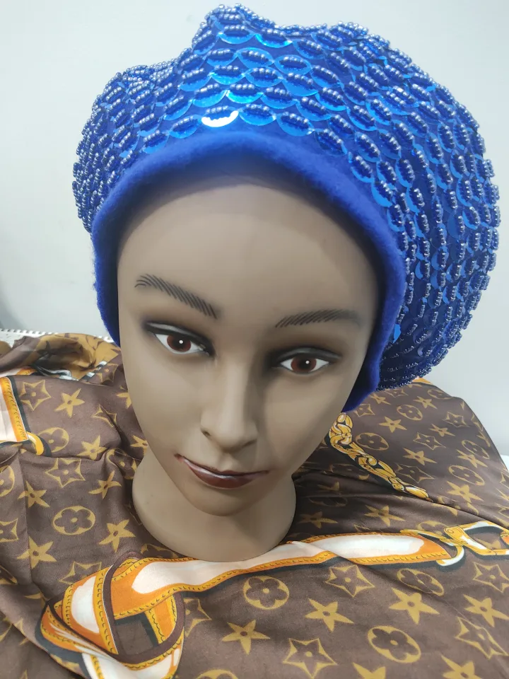 Blue Sequin Beret Hat image indicator(8)