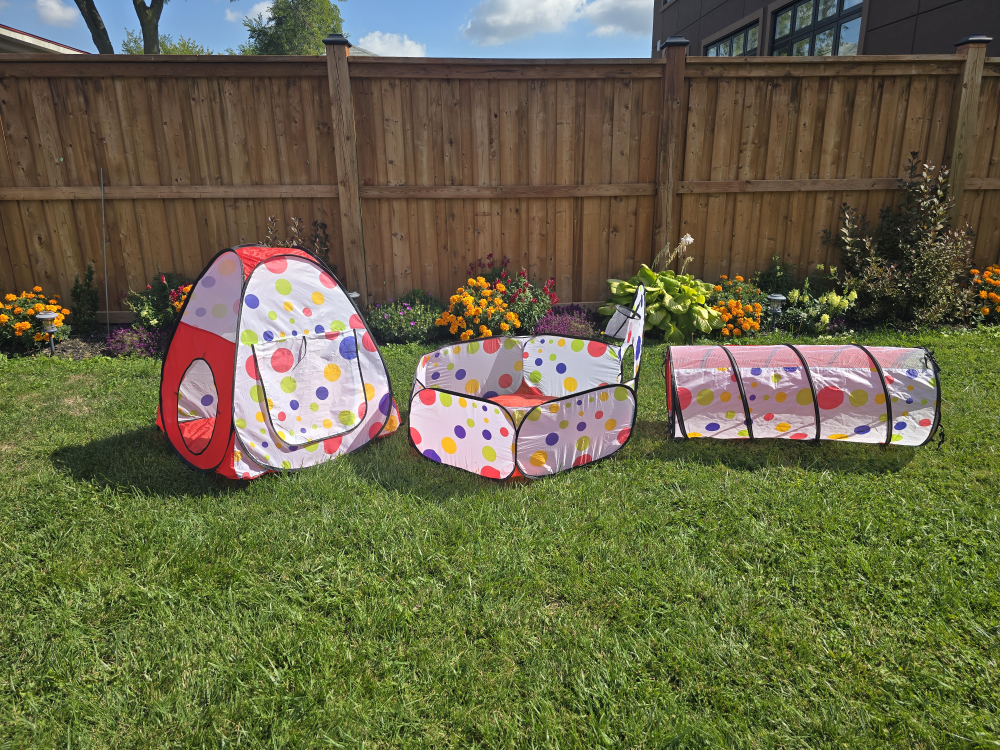 Kinden Kids Play Tent with Tunnel & Ball Pit
