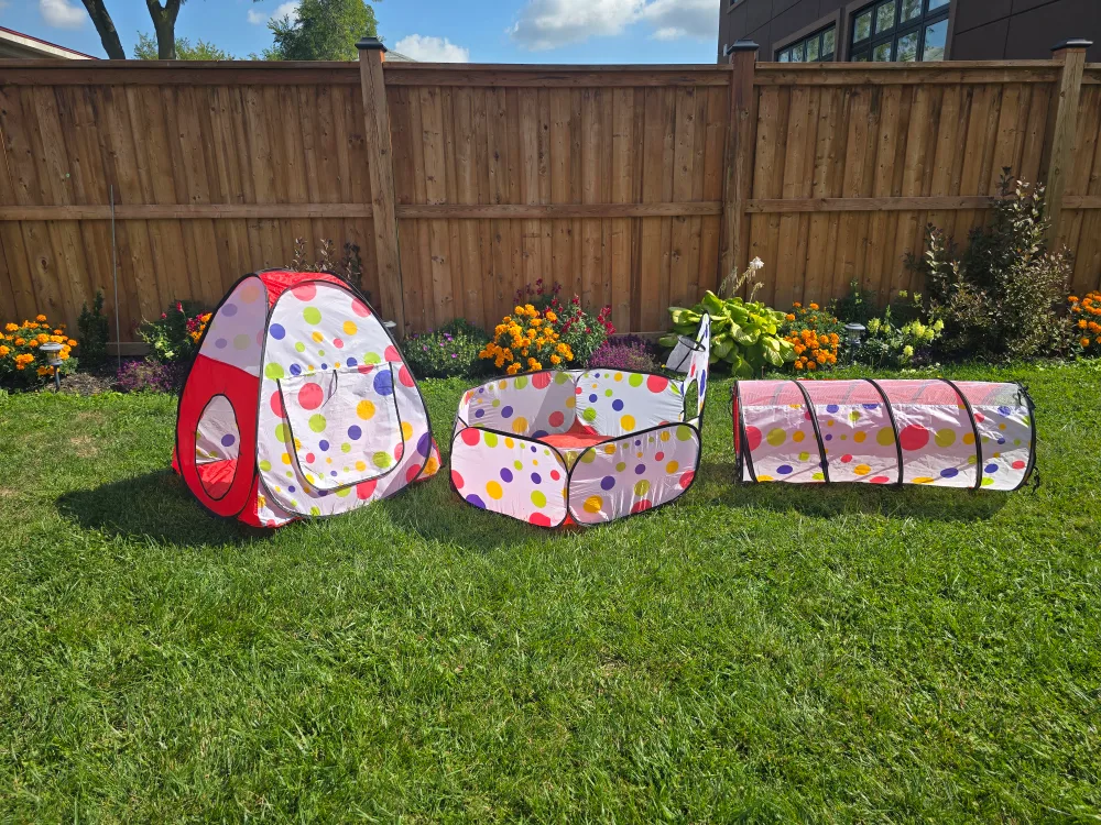 Kinden Kids Play Tent with Tunnel & Ball Pit thumbnail