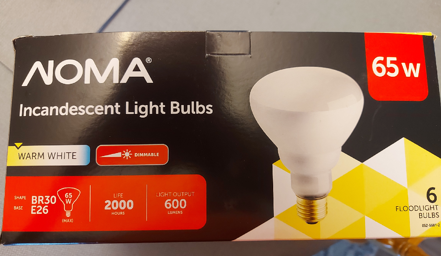 NOMA Incandescent Light Bulbs, 65W, 6-Pack