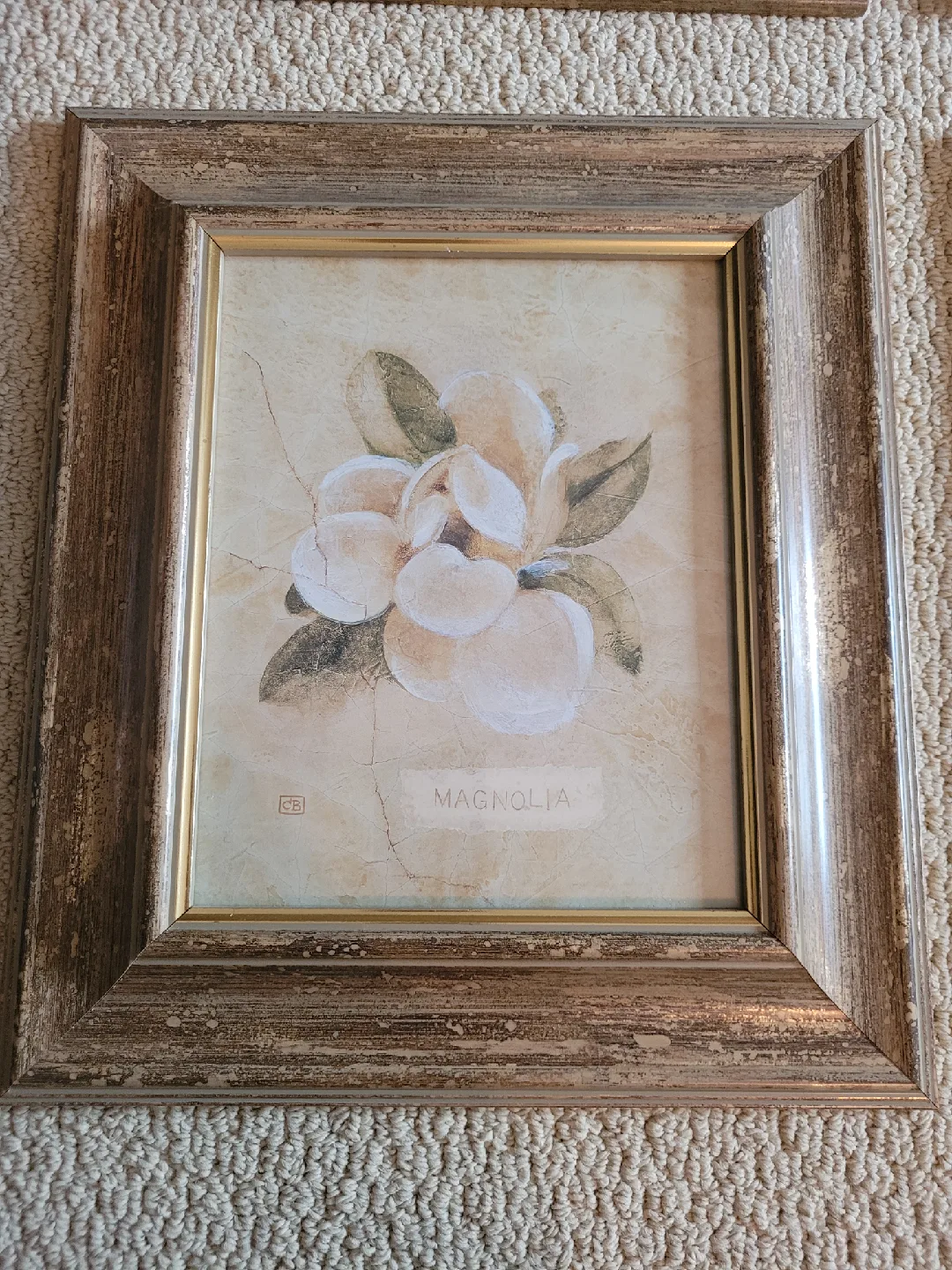 Set of 4 Framed Floral Prints - Magnolia, Lilac, Rose, Hydrangea image indicator(2)