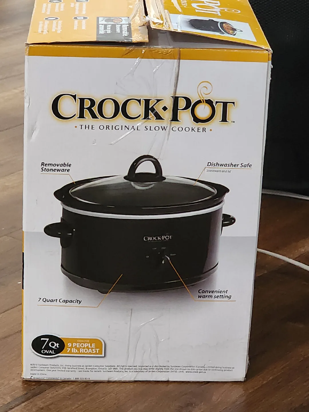 Crock-Pot SCV700-B 7 Quart Black Oval Slow Cooker image indicator(2)