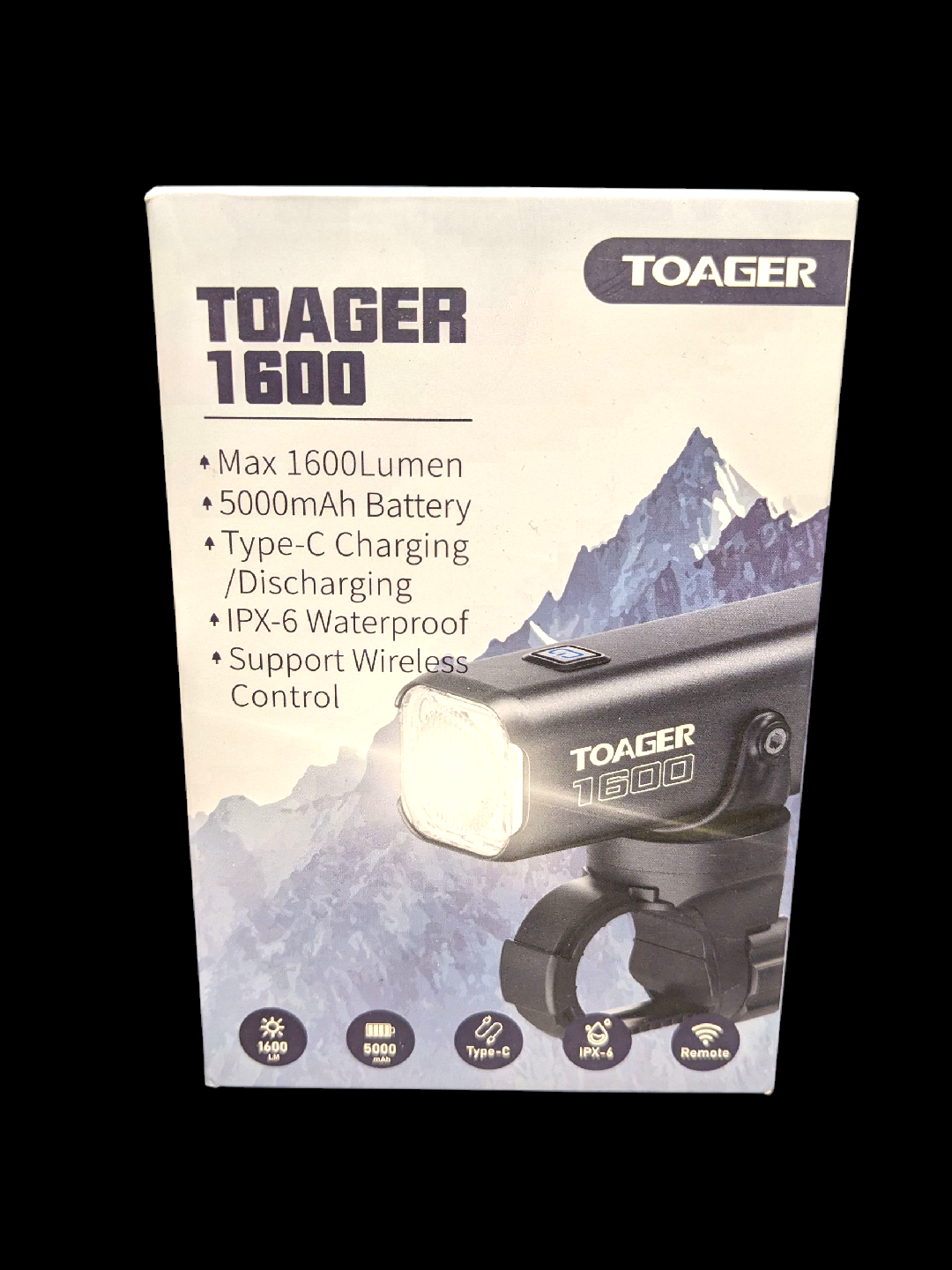 New TOAGER 1600 Lumen Bike Light