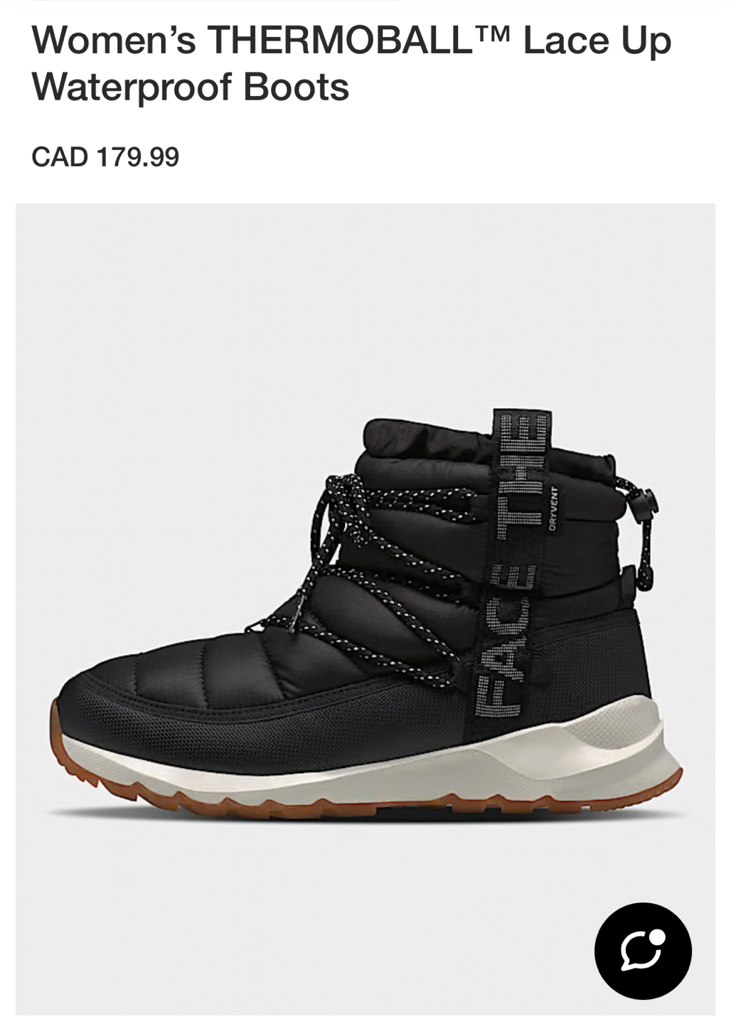 The North Face women winter boots
