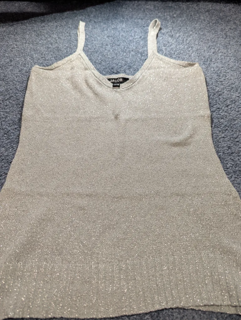 Jacob XS/TP Tank Top -Sparkle Light Blue thumbnail