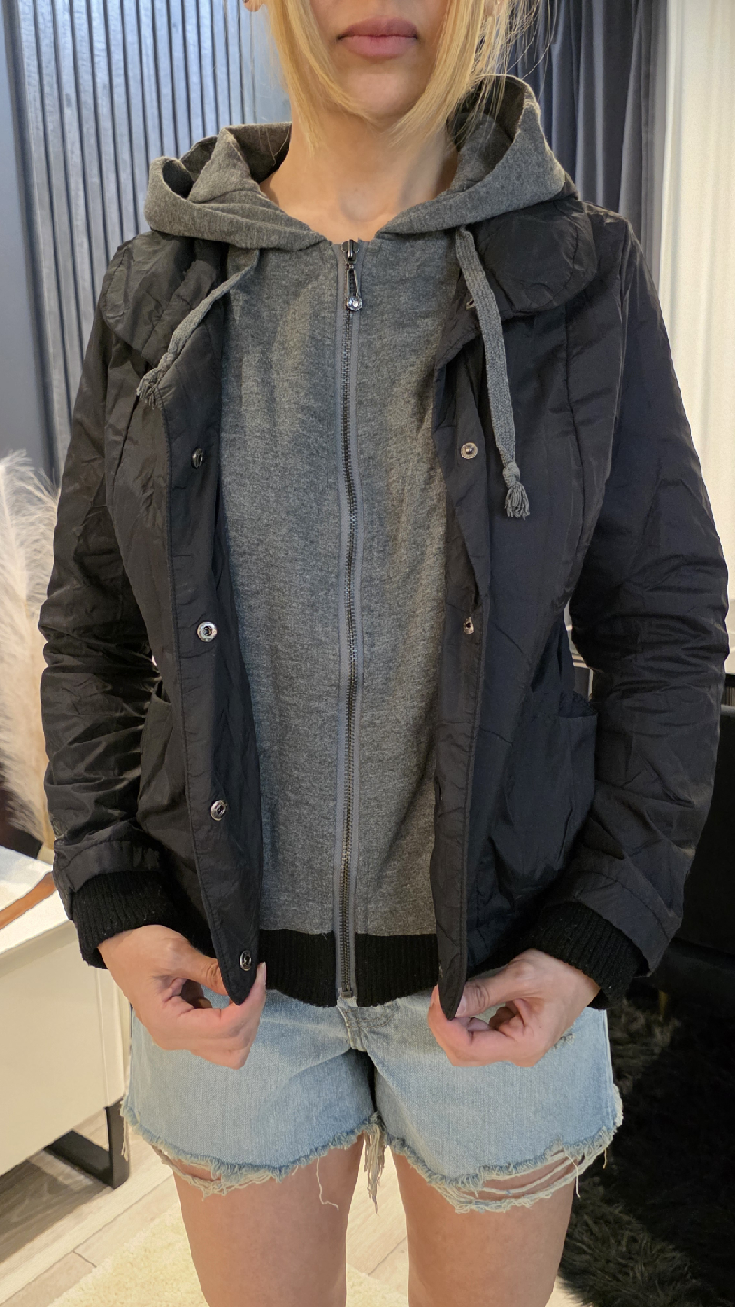 Cassmari Black Hooded Jacket - photo 3