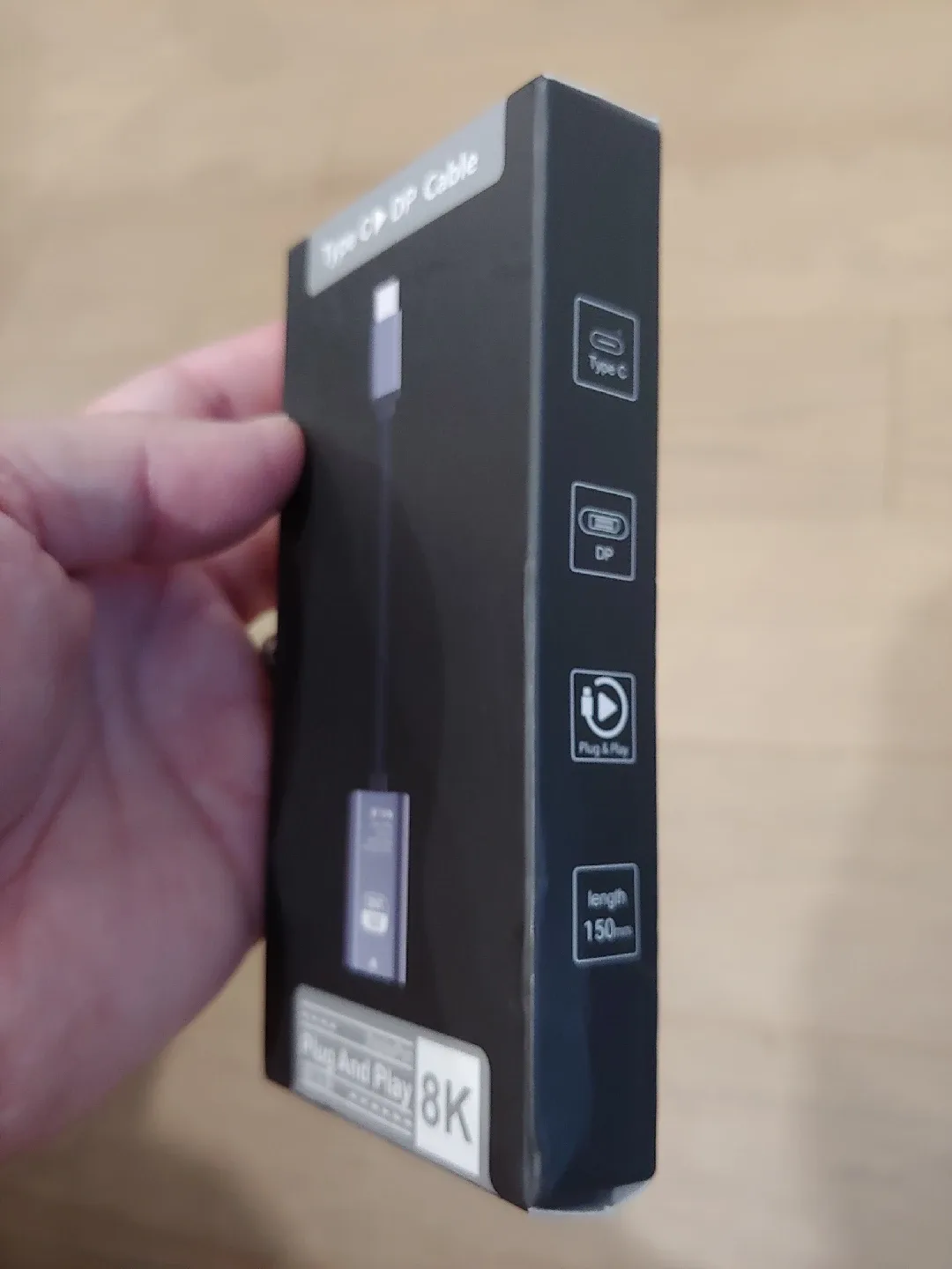 USB C to DP Female Connector, 8K HD image indicator(8)