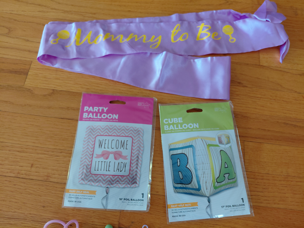 Baby Shower Balloons, Confetti, Mommy to be Sash, Mini Pacifiers - photo 2