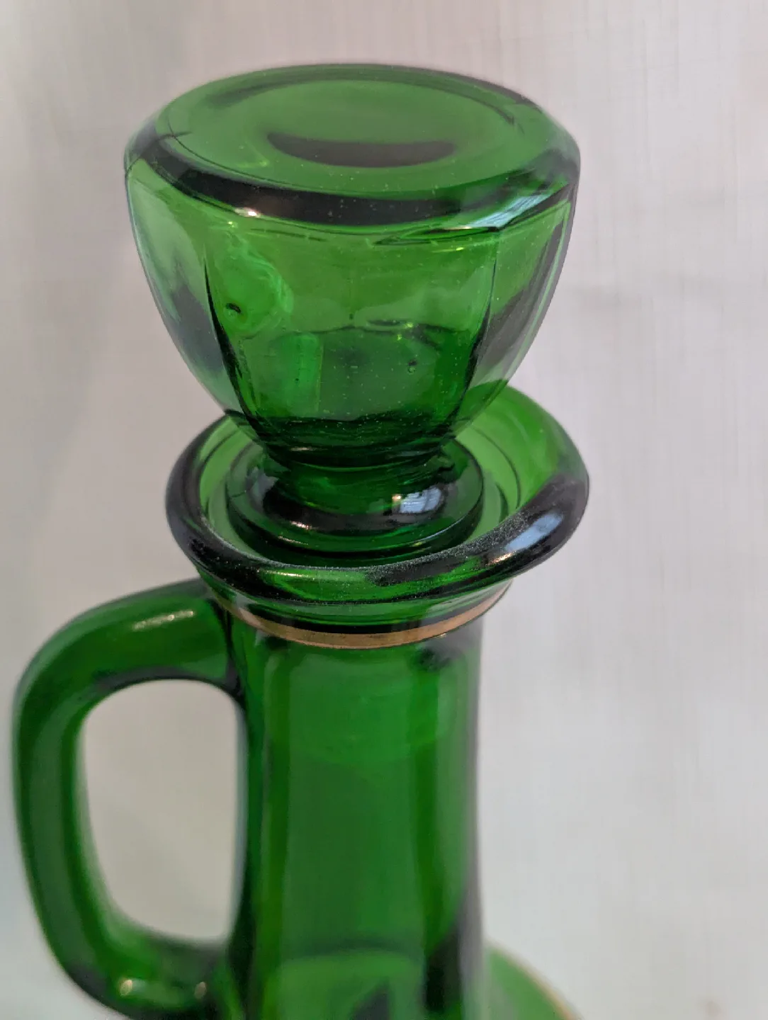 Green Glass Decanter Set with Card Suit Design 🥕 image indicator(5)
