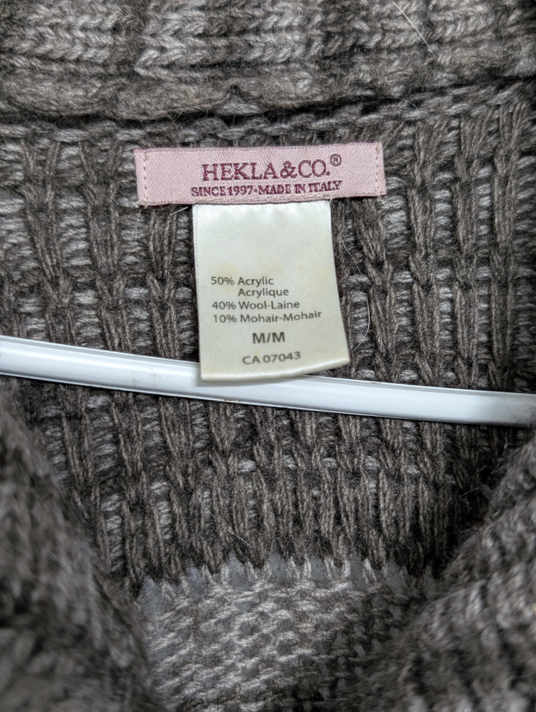 Hekla & Co. Wool Blend Cardigan - Size M - photo 2