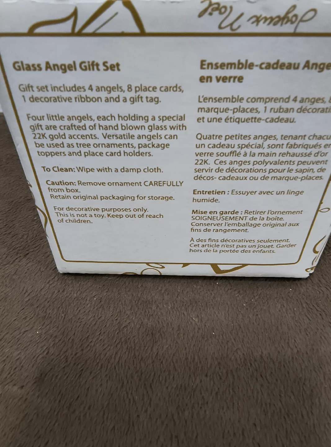 Glass Angel Ornament  Gift Set - 4 Angels image indicator(4)