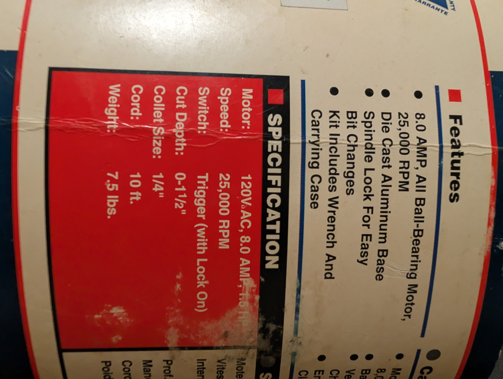 Ryobi 1 1/2 HP Router Kit with Case - photo 2