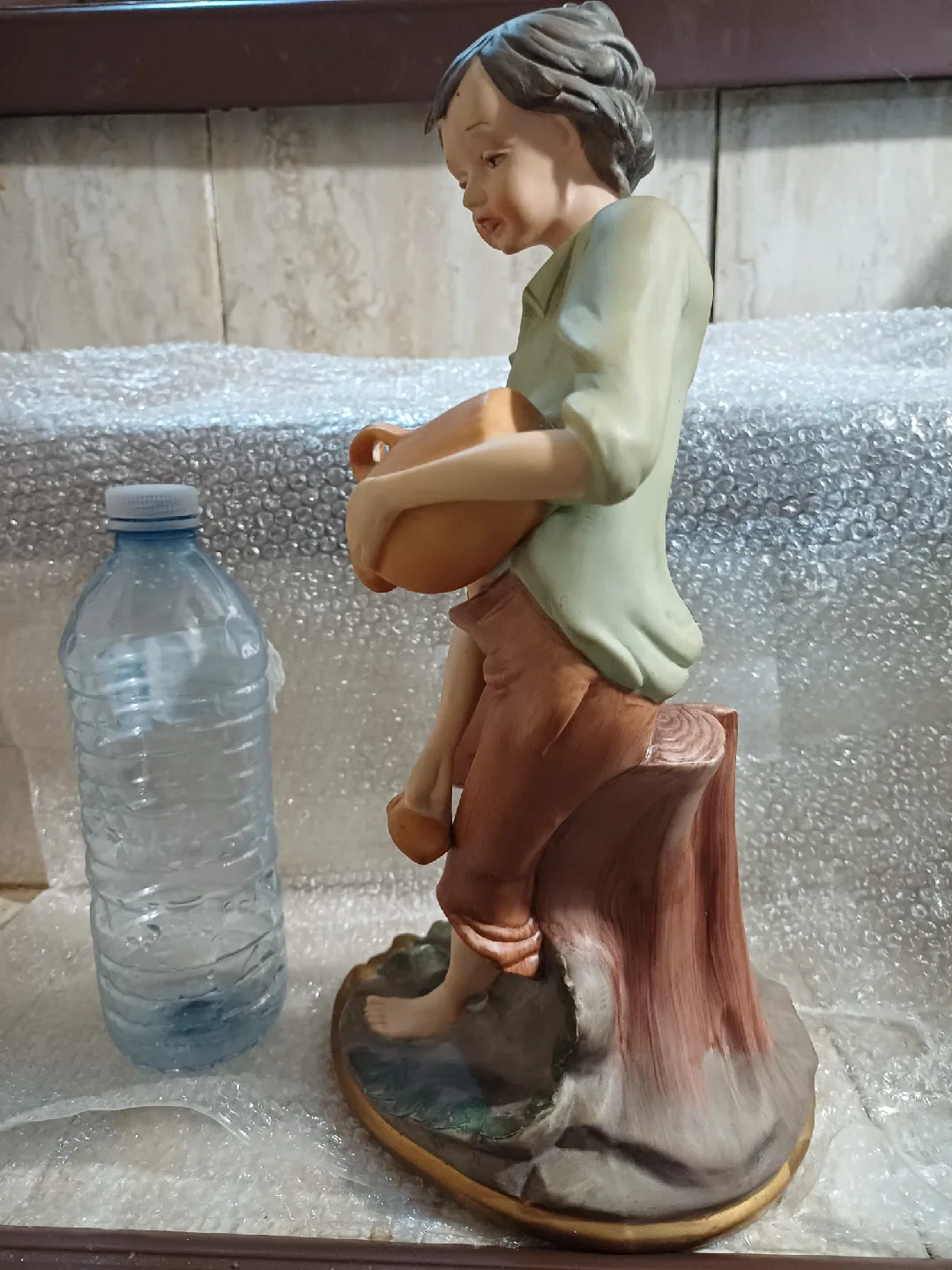 Vintage Capodimonte porcelain Figurine Boy Water Jug 🥕 image indicator(4)