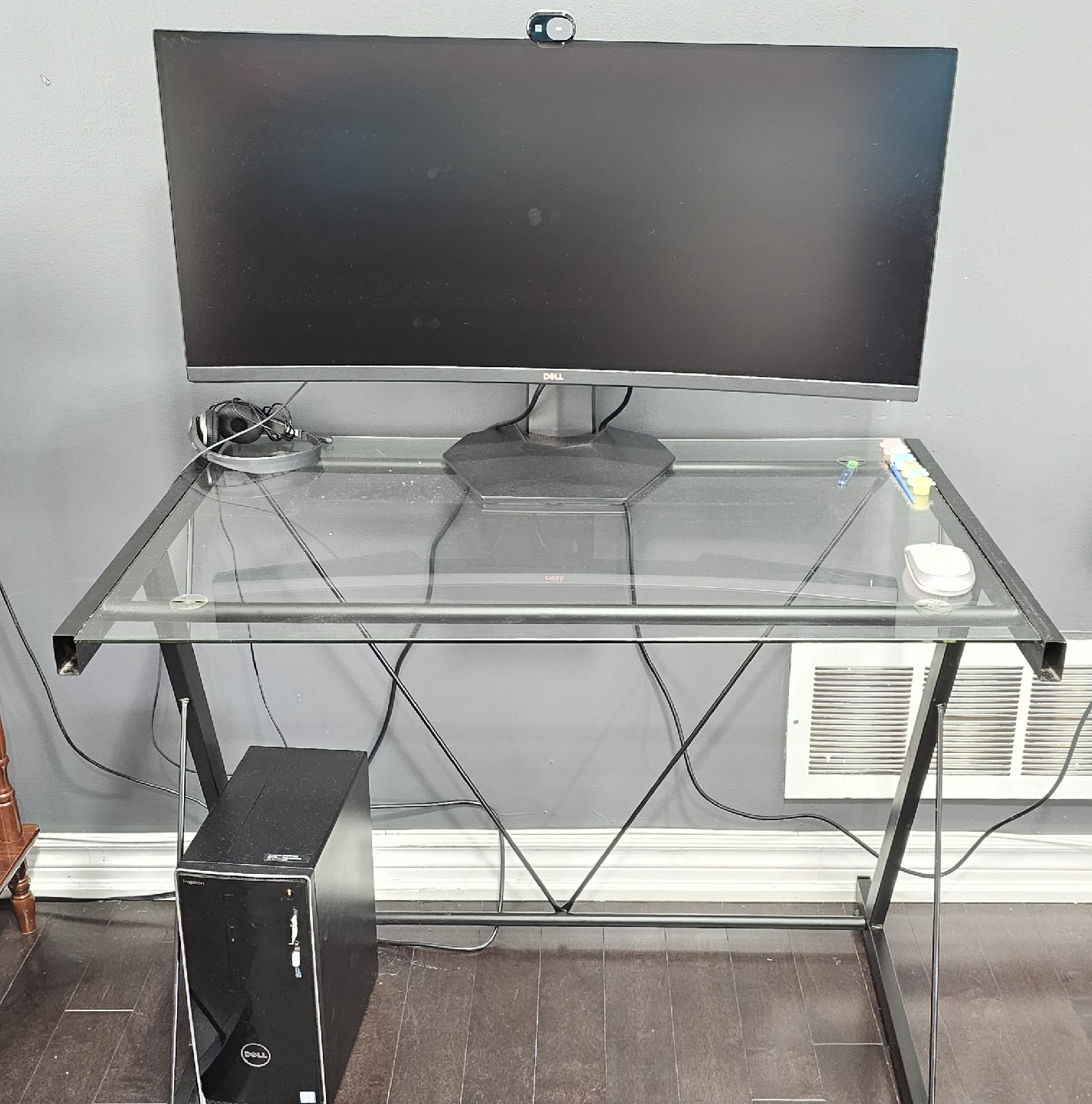 MOVING OUT SALE!! GLASS DESK