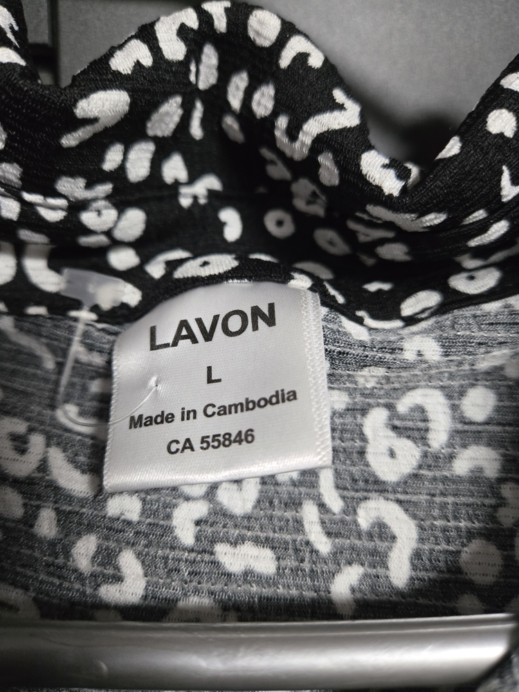 LAVON Dress - Size L - Black & White - photo 2