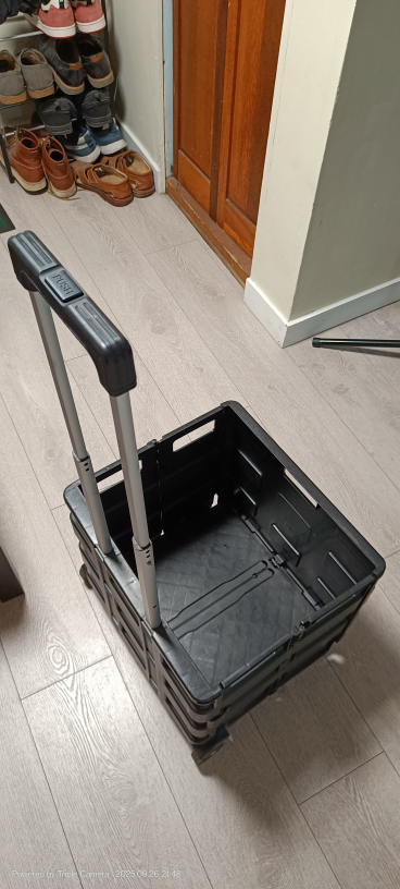 Collapsible Rolling Utility Cart - Black - photo 2