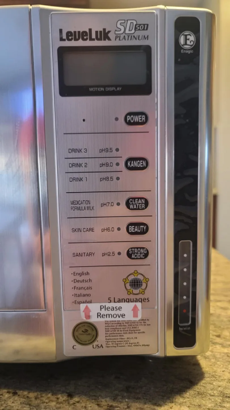 Leveluk SD501 Platinum Water Ionizer thumbnail