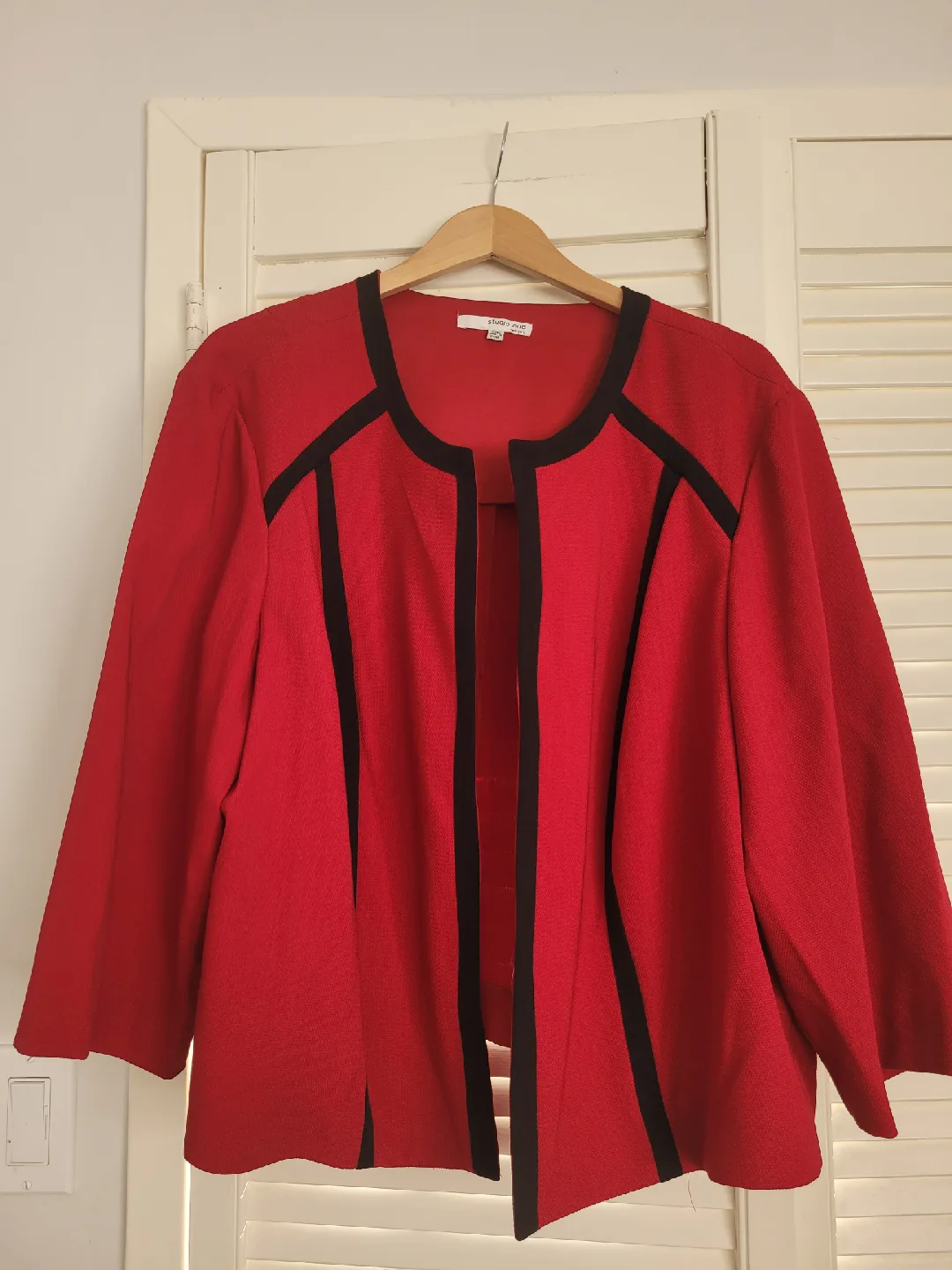 Eileen Fisher Red Blazer, Size 22w thumbnail