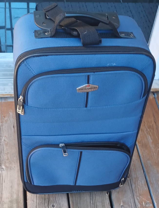 Blue Millennium Wheeled Carry-On Suitcase