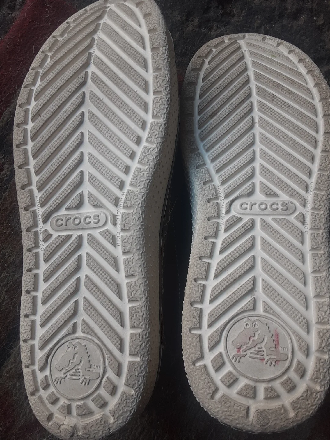 Crocs Brown Leather Slip-On Shoes image indicator(4)