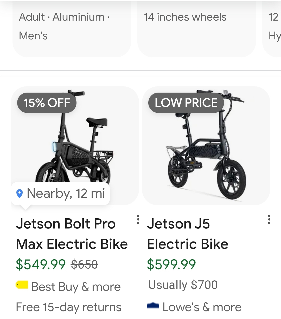 JETSON  Bolt Pro Folding Electric Bike,  Up to 15.5 MPH - photo 5