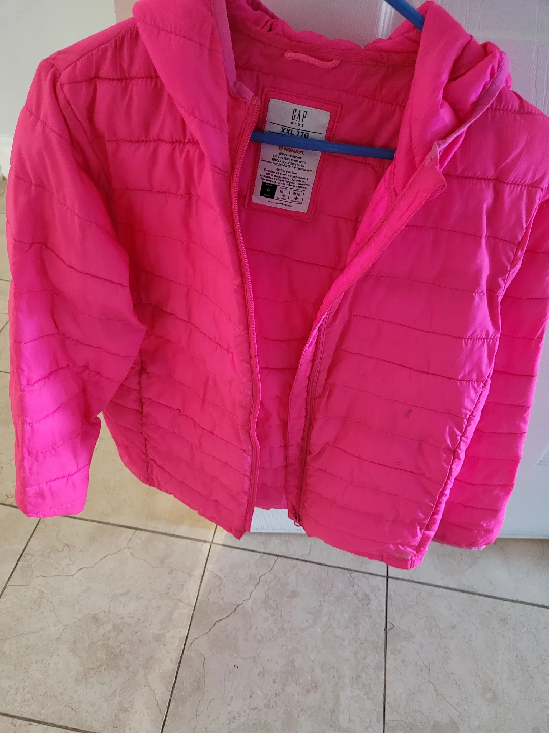 GAP Pink Puffer Jacket XXL thumbnail
