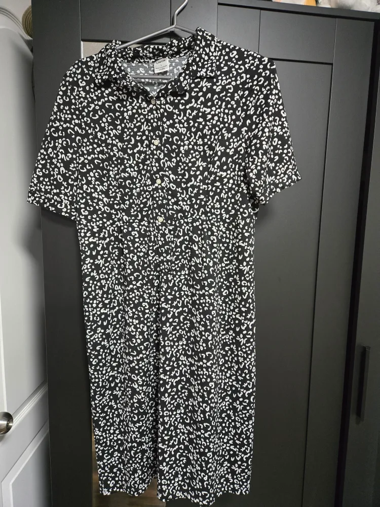 LAVON Dress - Size L - Black & White thumbnail