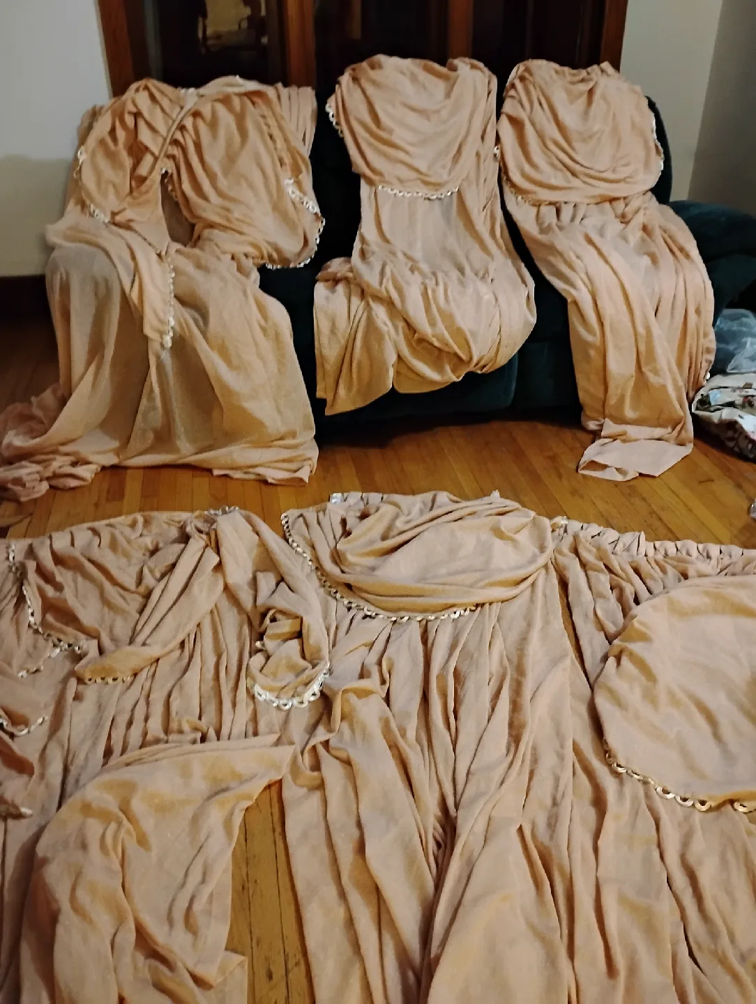 Peach Curtain Set image indicator(4)