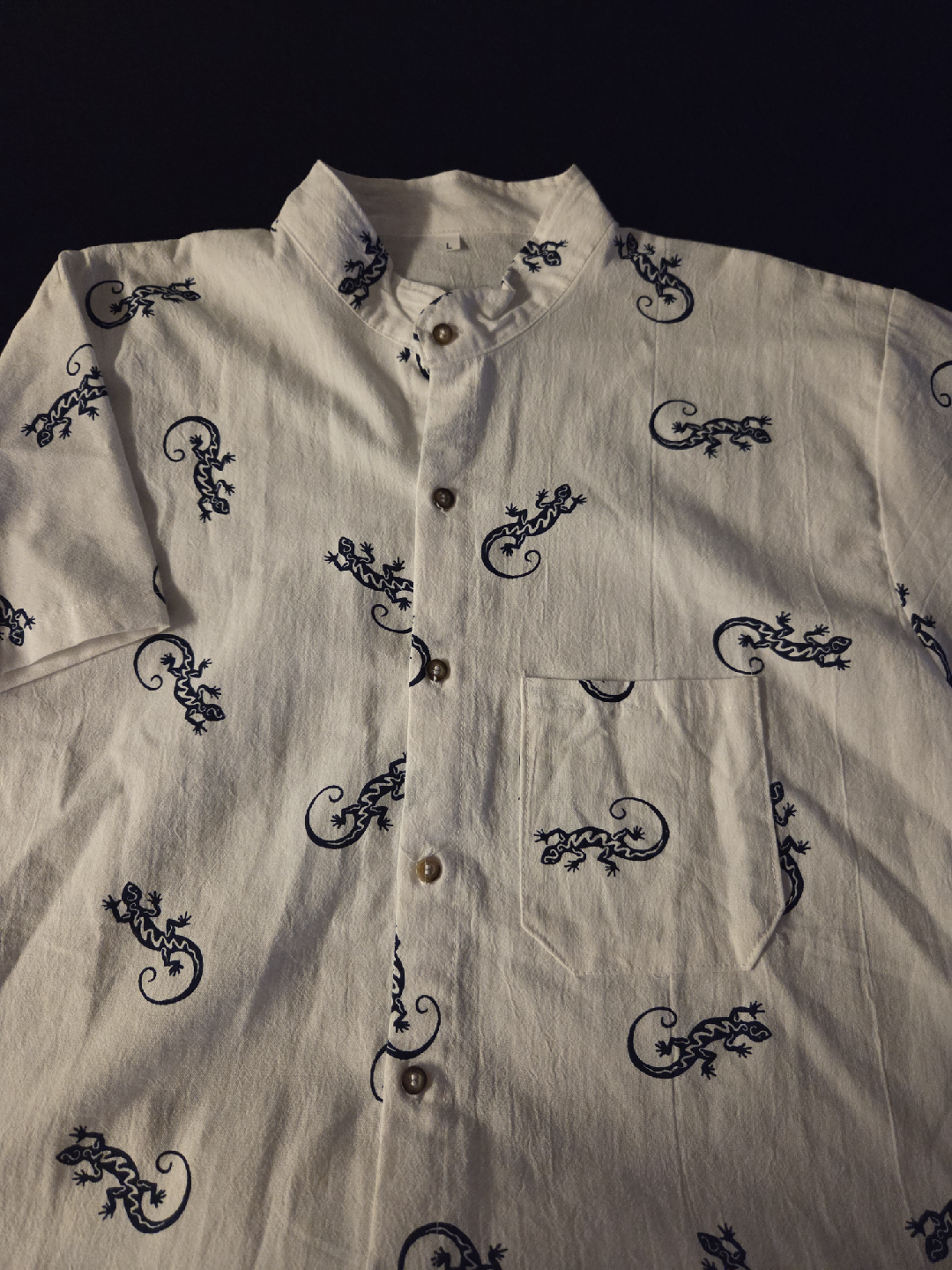 Lizard Print Shirt - Size L - photo 2