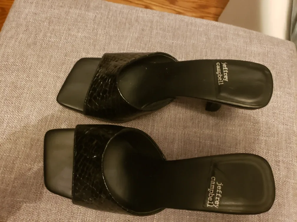Jeffrey Campbell Black Heels - Size 6.5 thumbnail
