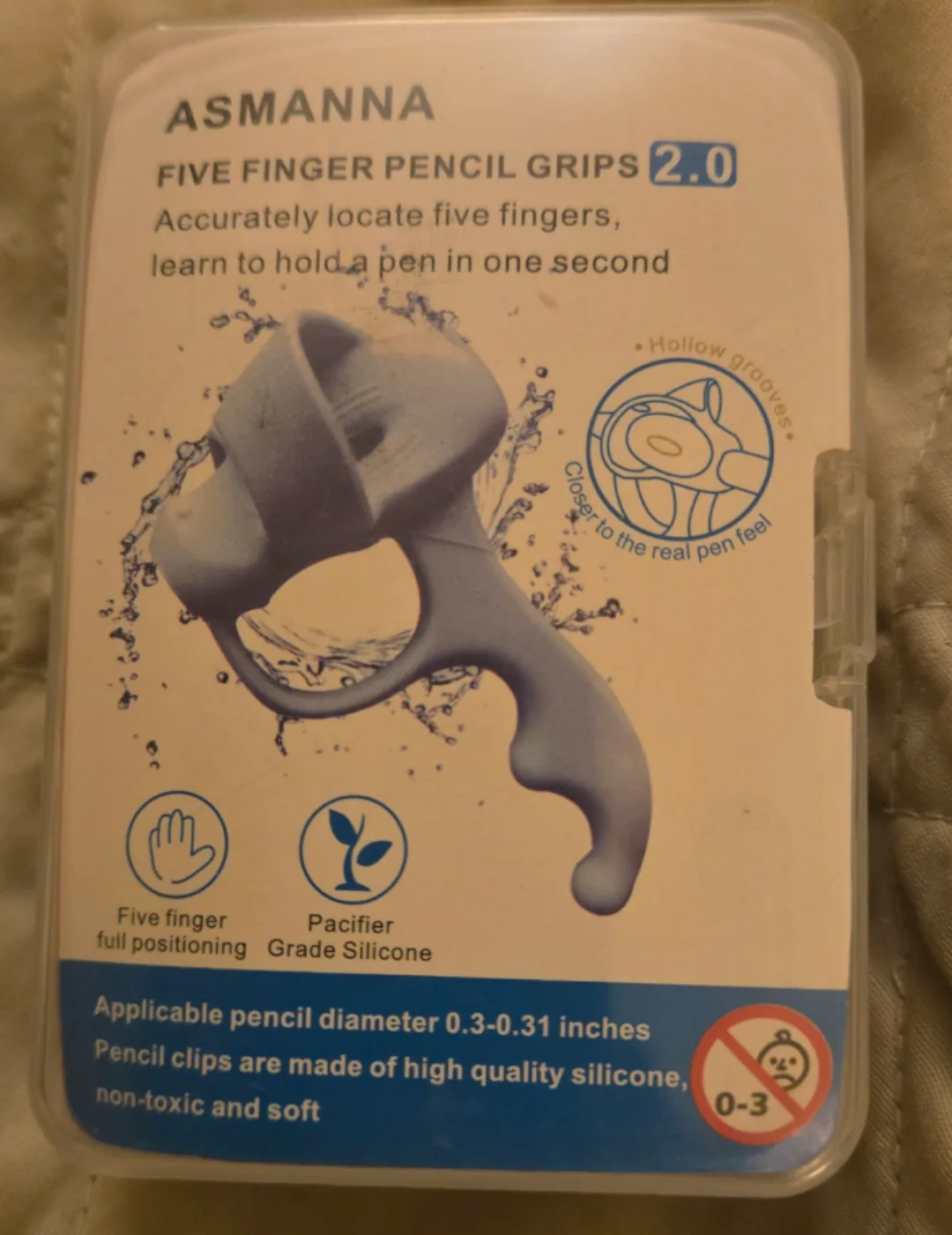 🥕ASMANNA Five Finger Pencil Grips 2.0 thumbnail