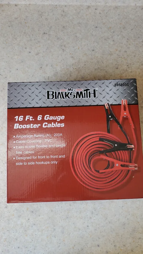 Mr. Blacksmith 16 Ft. 6 Gauge Booster Cables - New thumbnail