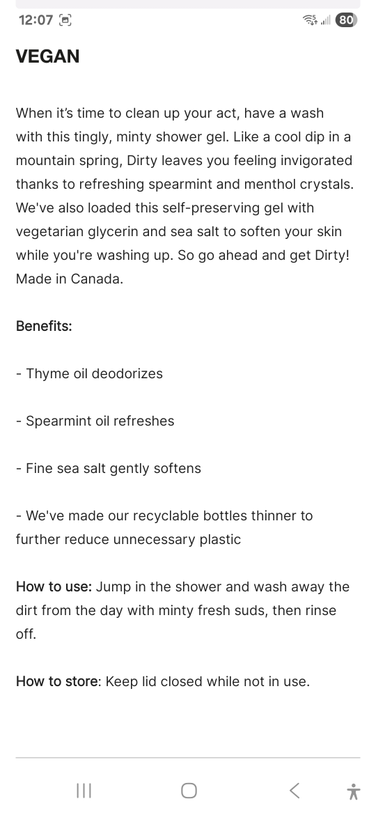 Lush Dirty Springwash Shower Gel 250ml - photo 2