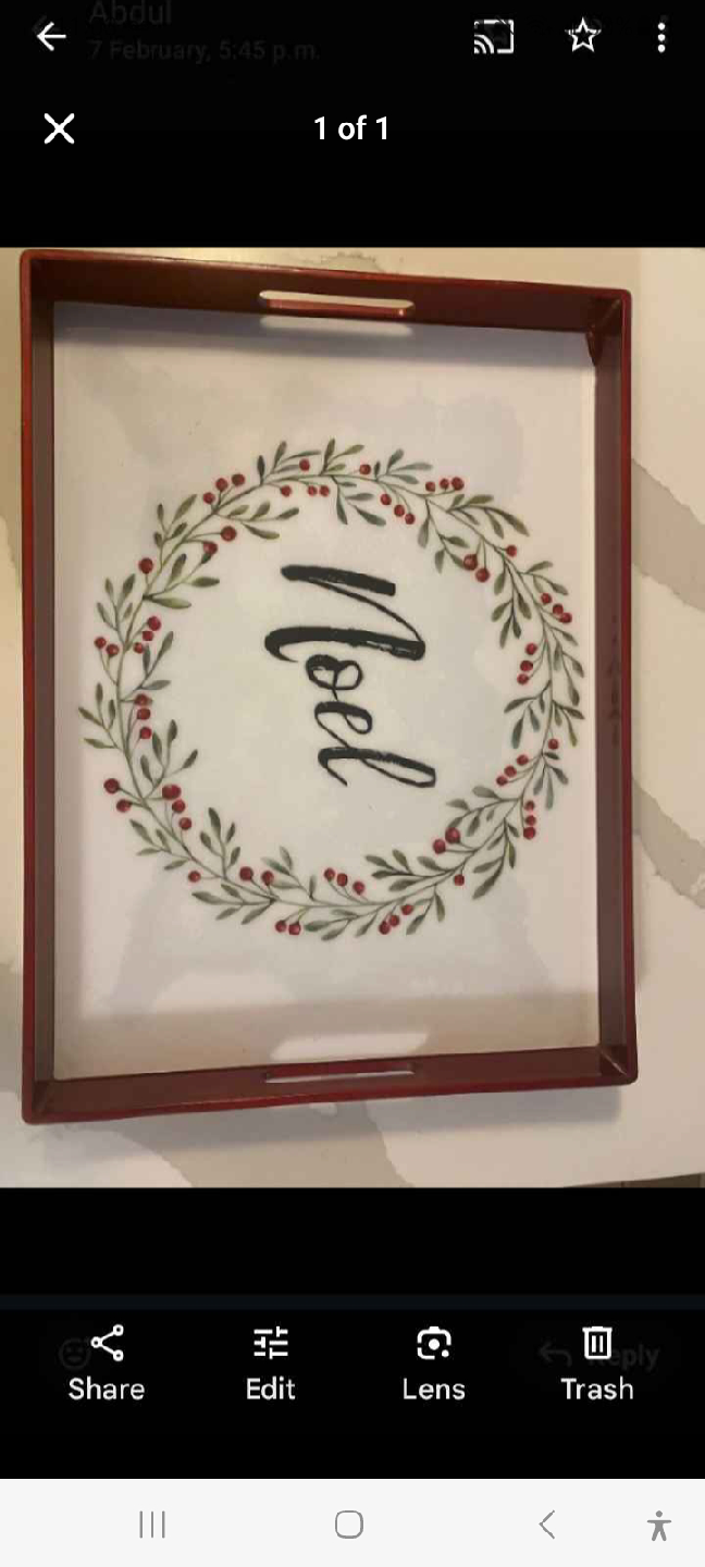 Christmas Dishes Set with Noel Tray - photo 4
