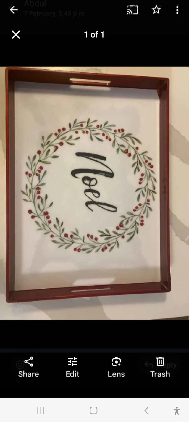 Christmas Dishes Set with Noel Tray image indicator(4)