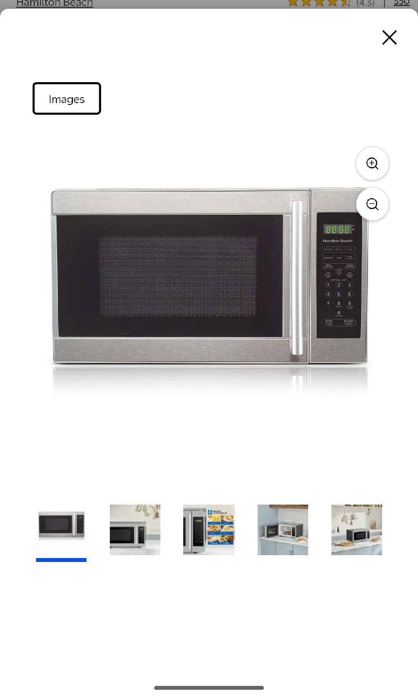 Hamilton Beach Microwave Oven