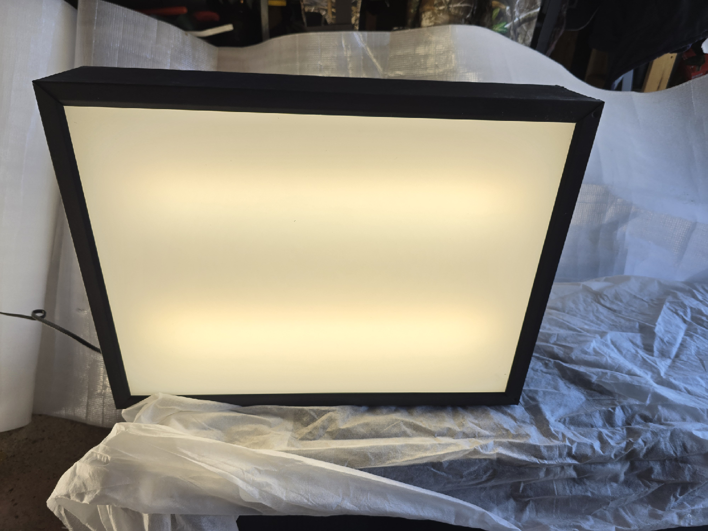 Black Framed backlit signage box - photo 2