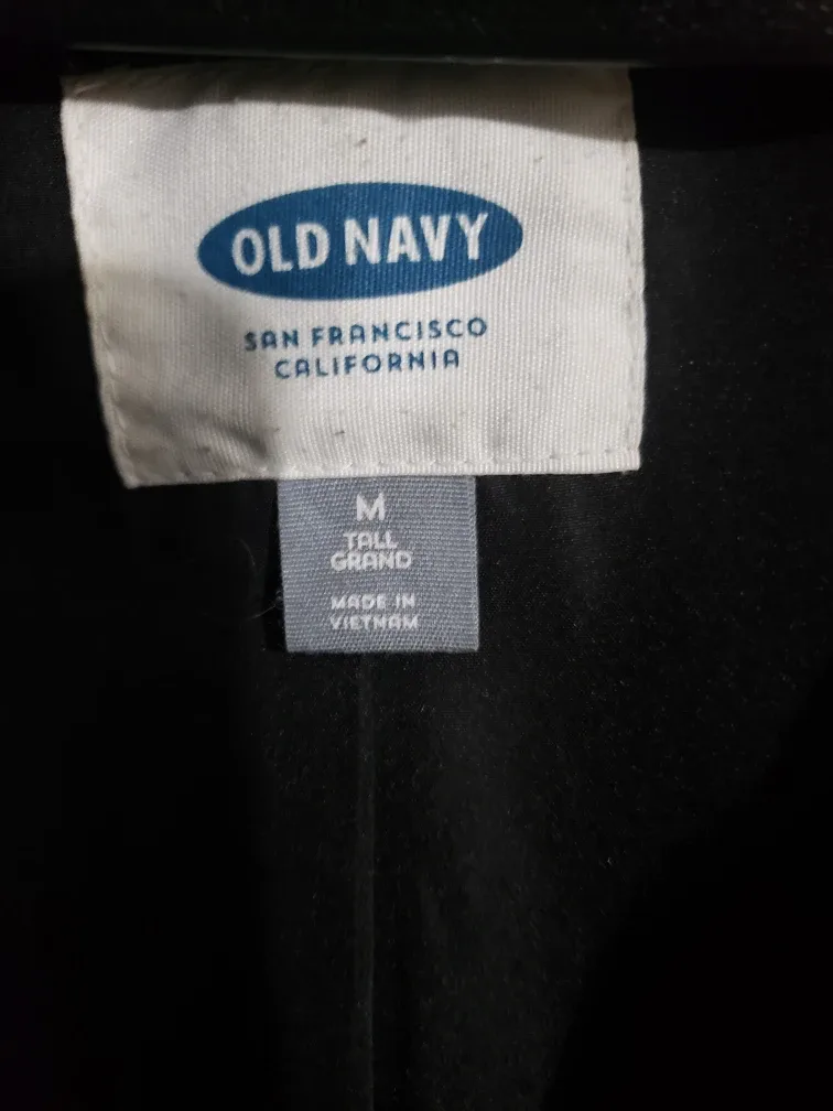 Old Navy Plaid Coat - Size M image indicator(4)