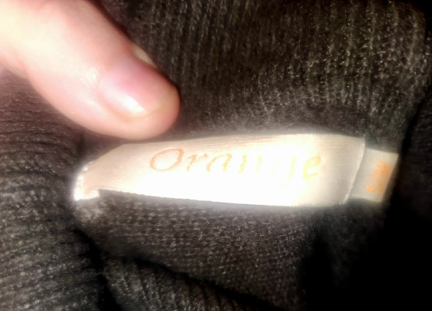 Orange Black Sweater Dress - Size S/M image indicator(2)