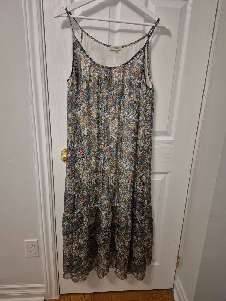 La Notte Bianca Floral Print Dress, silk thumbnail