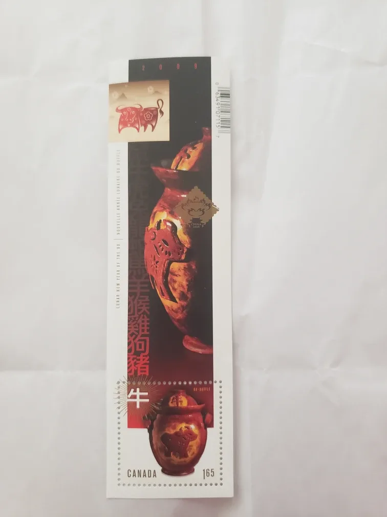 Canada 2009 Lunar New Year of the Ox Stamp thumbnail