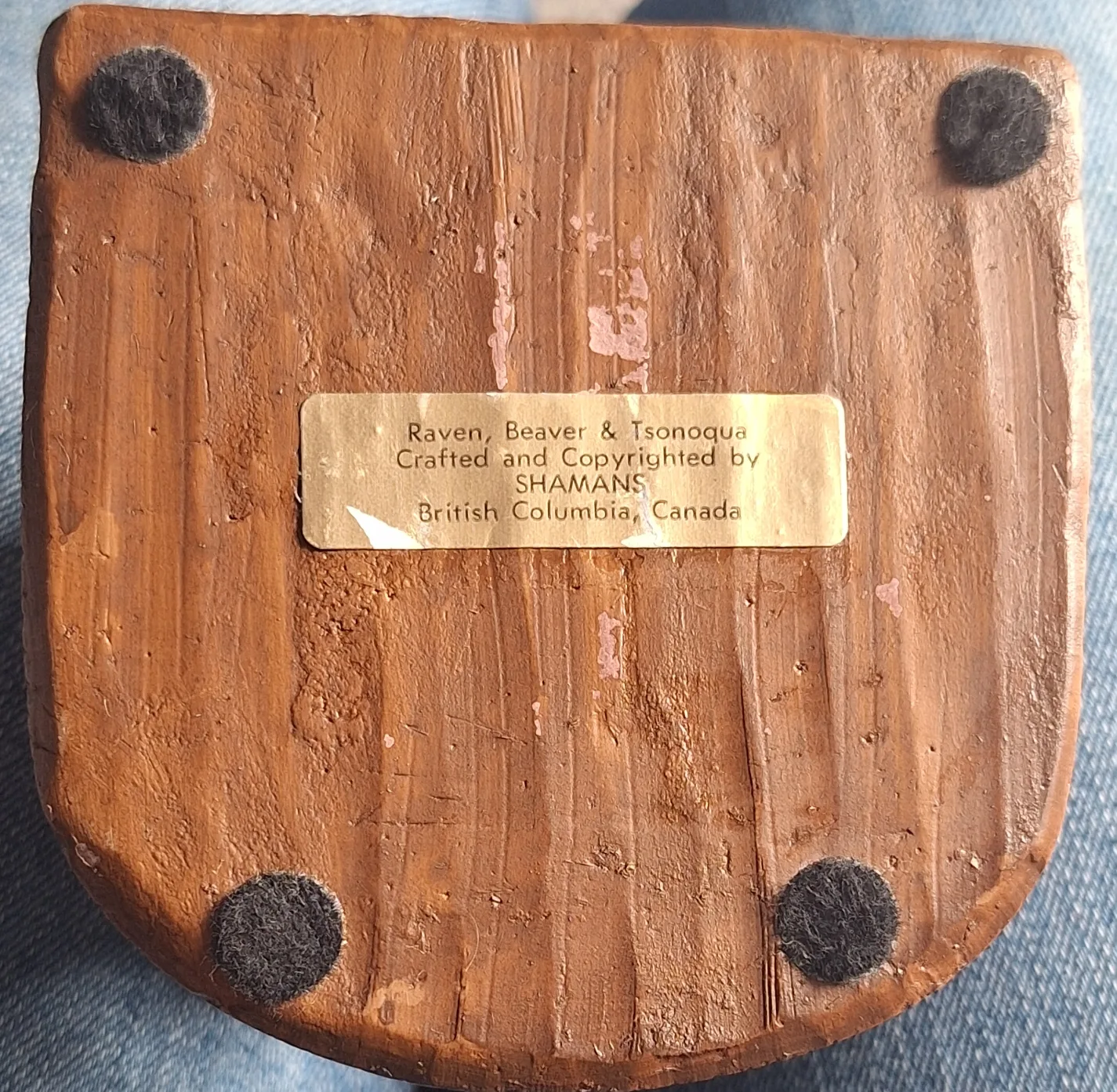 Vintage Hadcrafted Totem Pole by Shamans of BC image indicator(5)