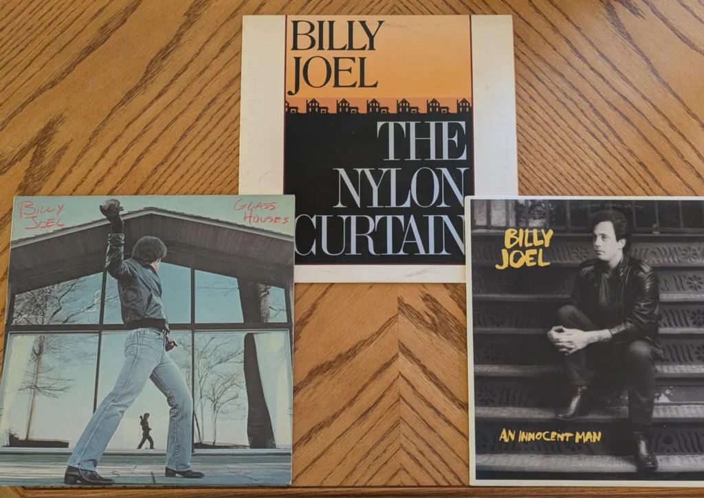 Billy Joel Vinyl  - Glass Houses, Nylon Curtain, Innocent Man thumbnail