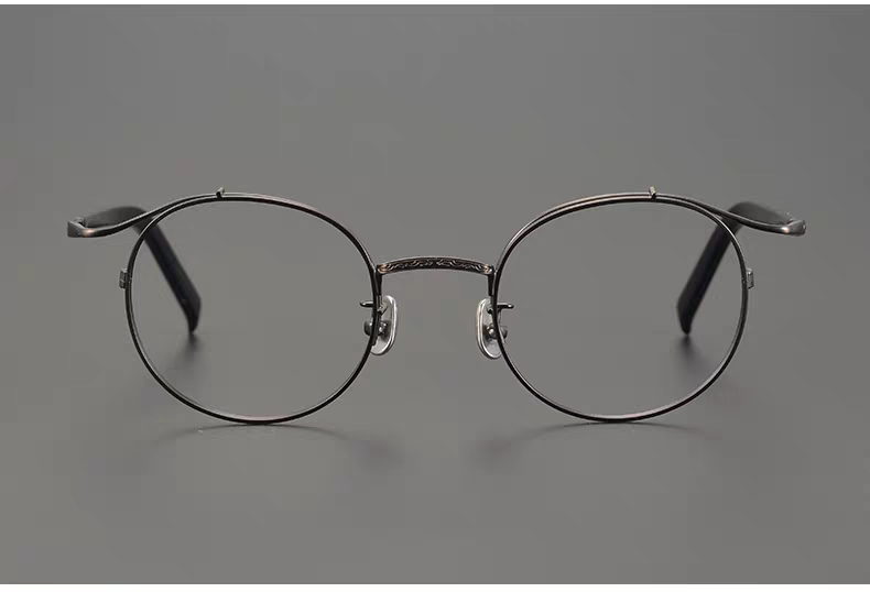 Round Titanium Eyeglasses Frames  - Brand New - photo 2