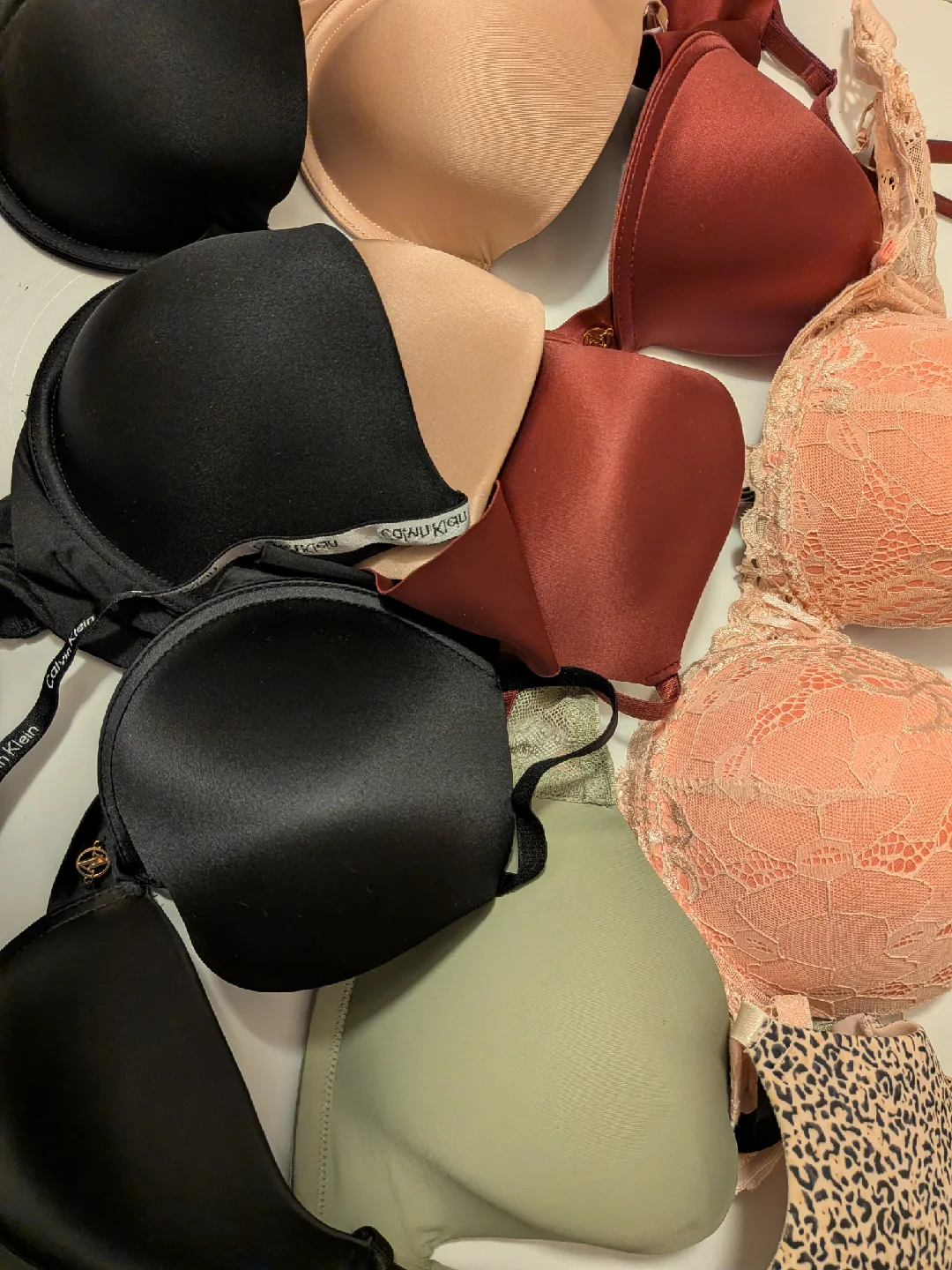 Bras - Adrienne Vittadini, Calvin Klein, size 36, 38 B & C thumbnail