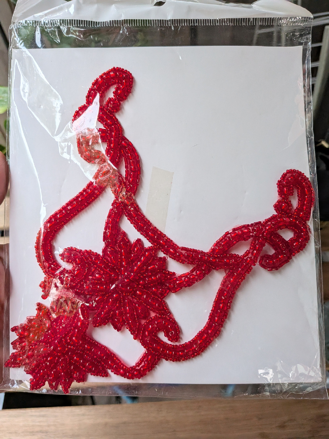 Red Beaded Applique - photo 2