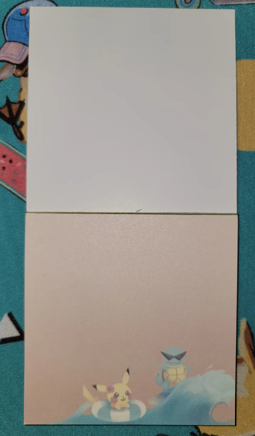 🥕 Pikachu and Squirtle Beach Memo Notes image indicator(2)